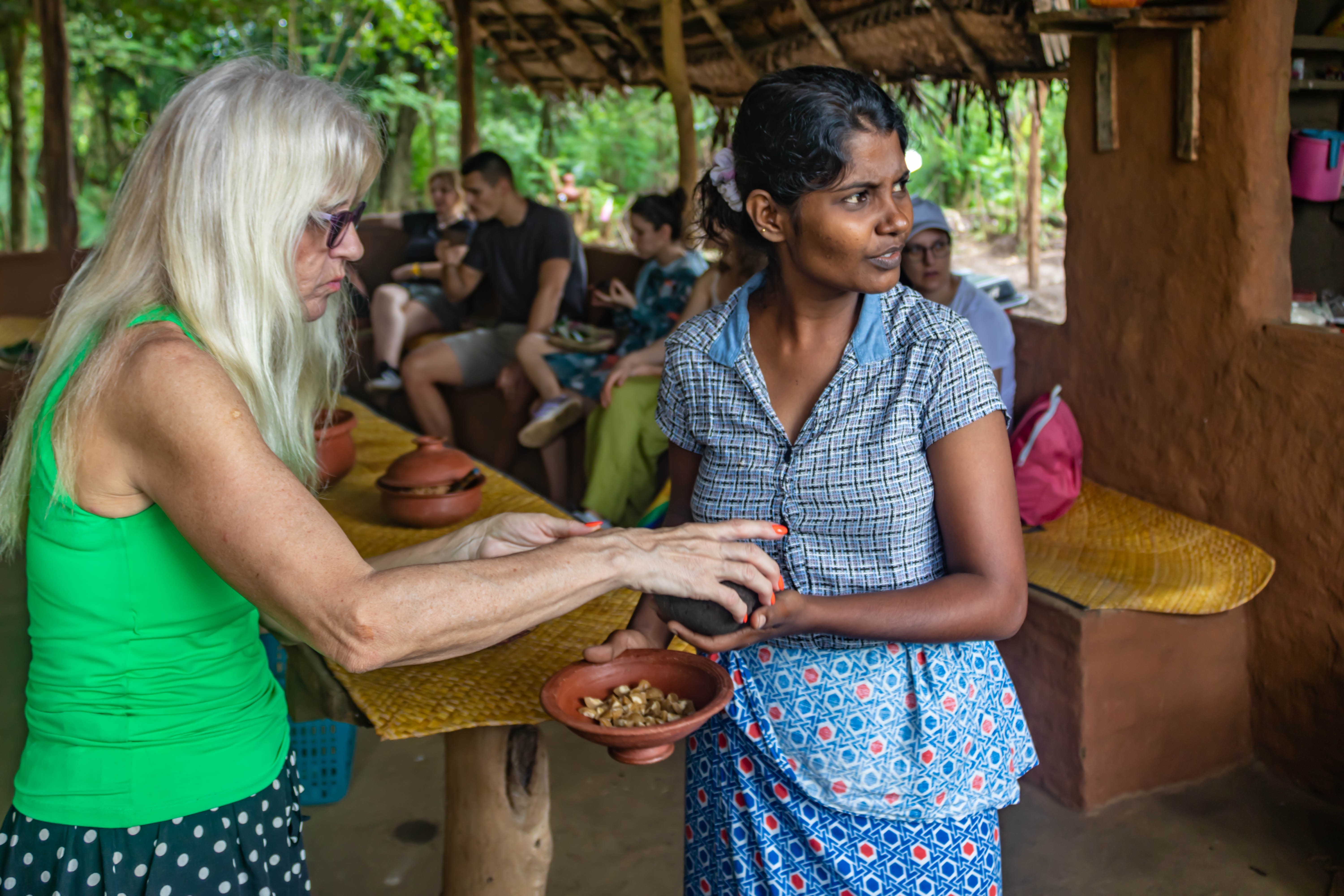 Staying with a host family for a homestay experience