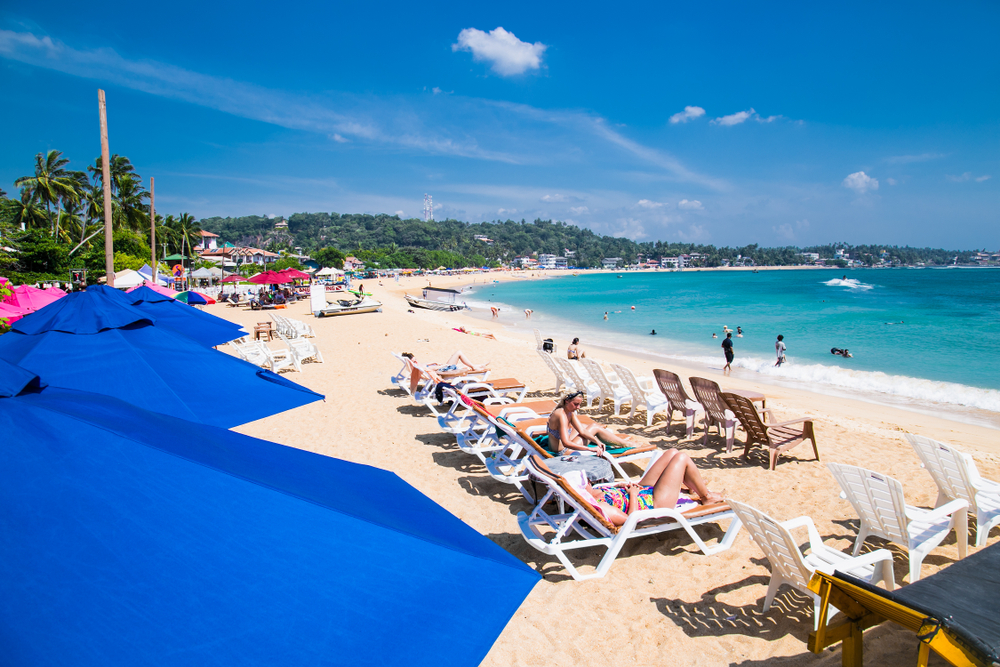 Relaxing on pristine Beaches