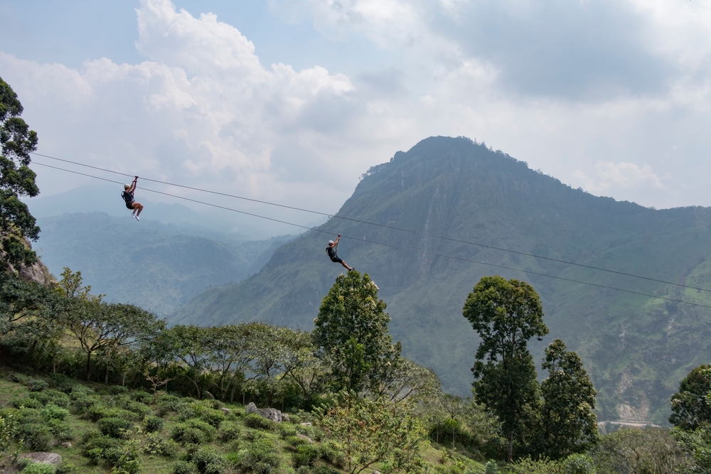 Zip lining